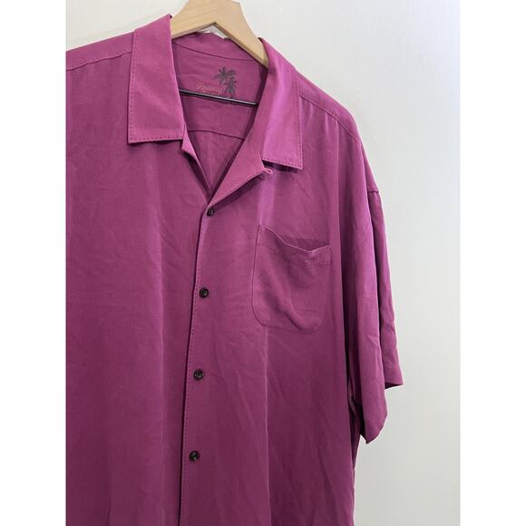Tommy Bahama 2XL Silk Button Down Camp Shirt Retro Bowling Resort Tropical Dad - Picture 5 of 13